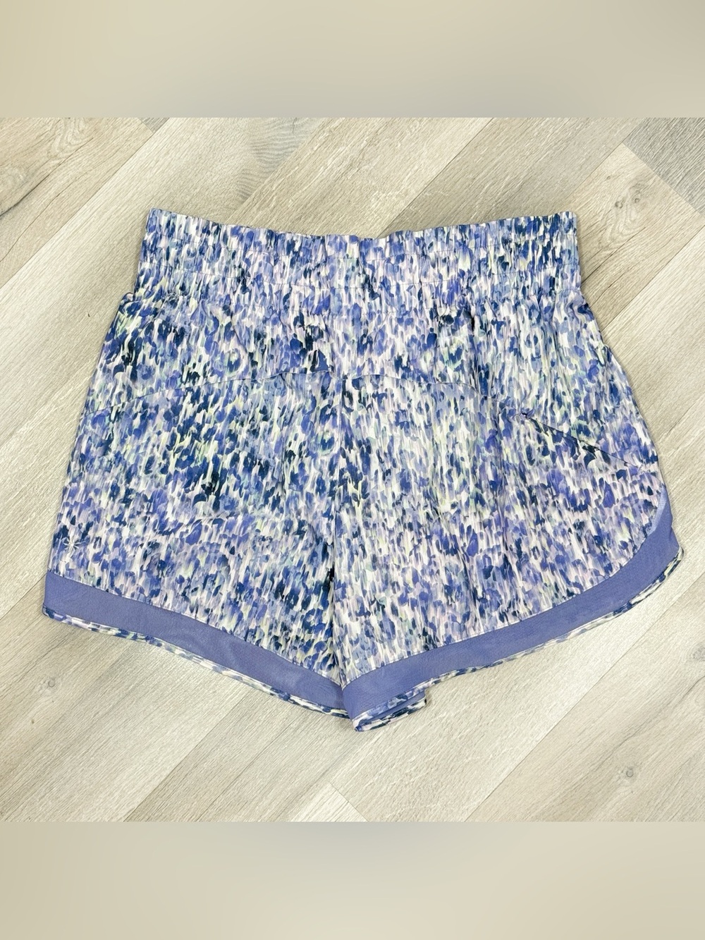 Athleta High Rise Mesh Racer Run Athletic Shorts Purple Small - Picture 9 of 15